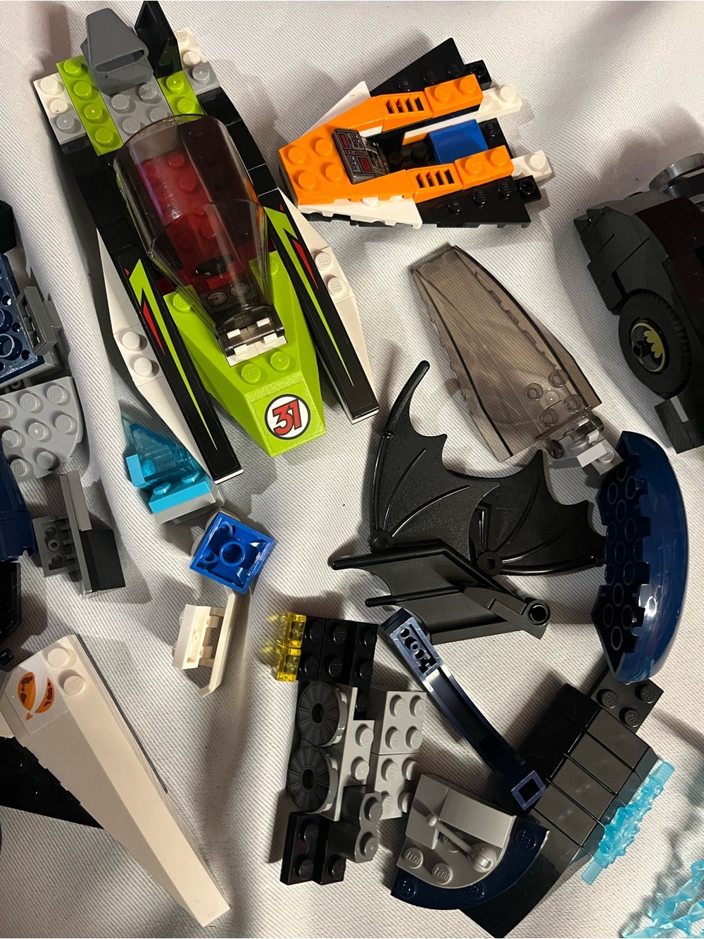 Bundle of Legos Different Ones Included Sandspeeder Pilot Star Wars, Batman